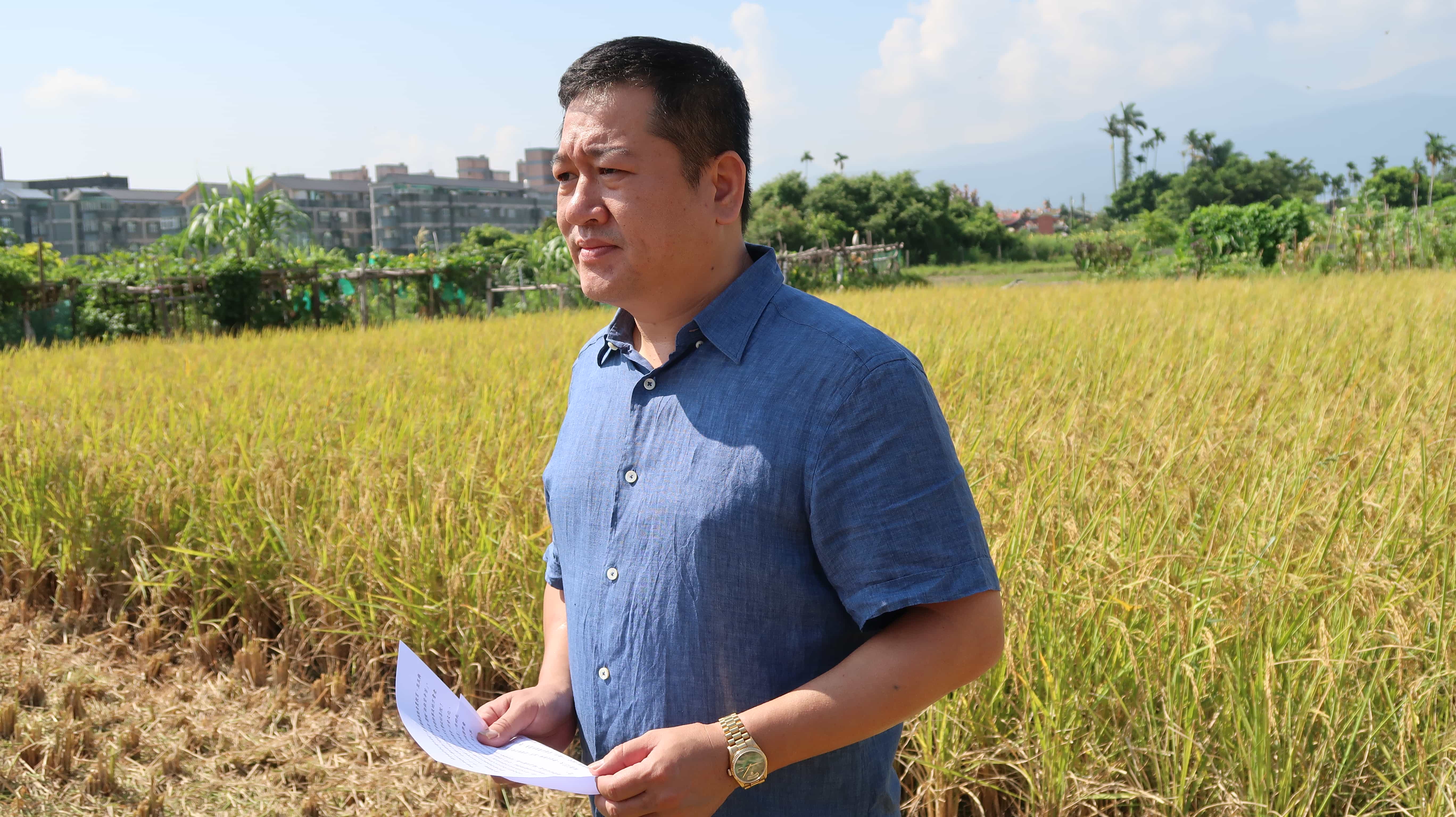 罗东镇农会割稻乐体验活动 让现代学童体会农民种稻的辛苦